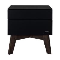 Kidsmill Sixties Nachtkastje Zwart Mat / Walnoot