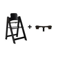 Kidsmill Up! Kinderstoel Incl. Houten Babyset - Eiken Zwart