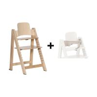 Kidsmill Up! Kinderstoel incl. Kunststof Babyset - Naturel