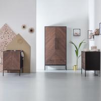 Kidsmill Vince Babykamer Black / Walnut | Bed 60 x 120 cm + Commode Breed