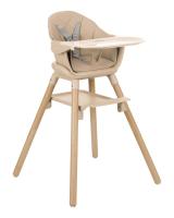 Kikkaboo Kinderstoel 2 in 1 Woody Beige