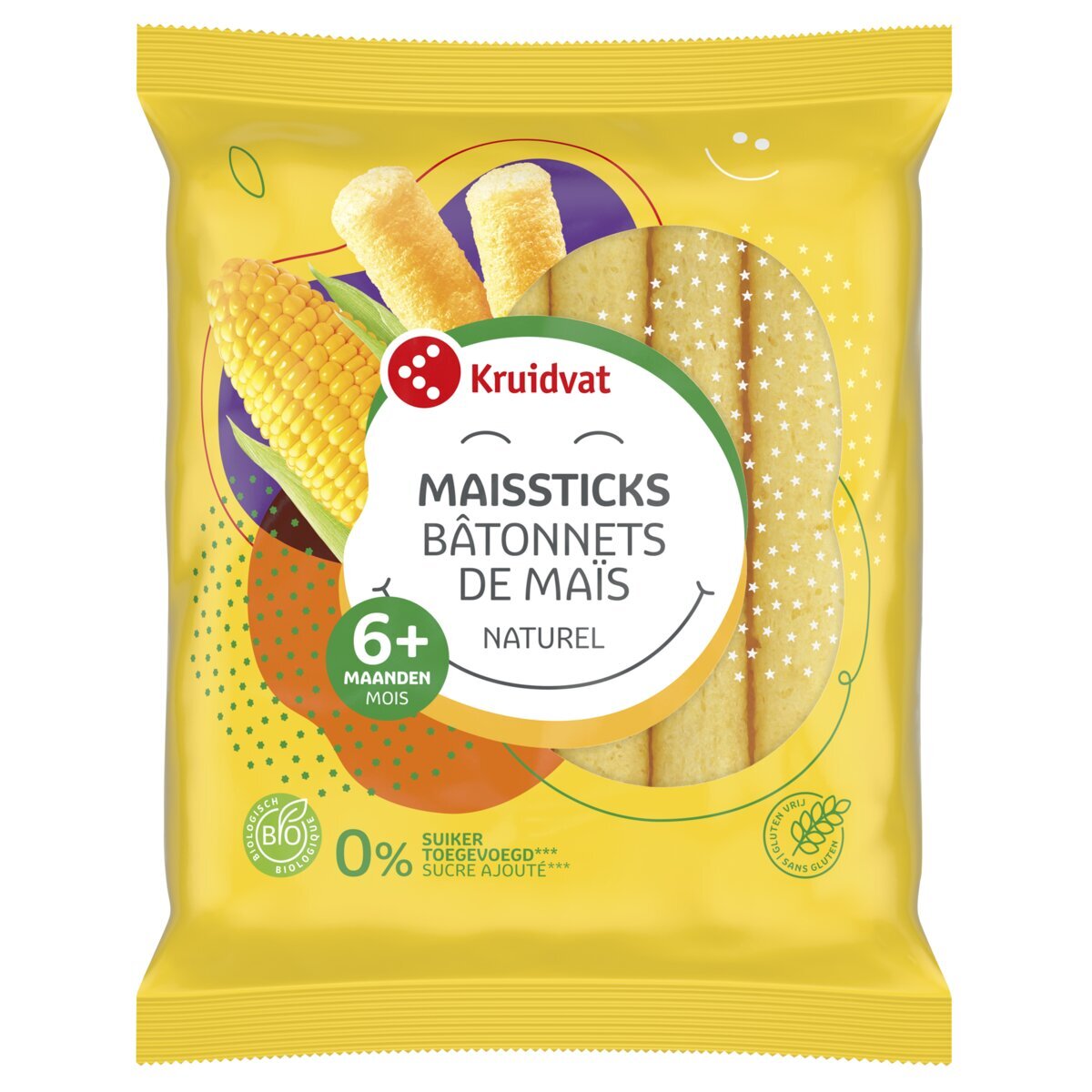 Kruidvat 6+M Bio Naturel Maisstengels