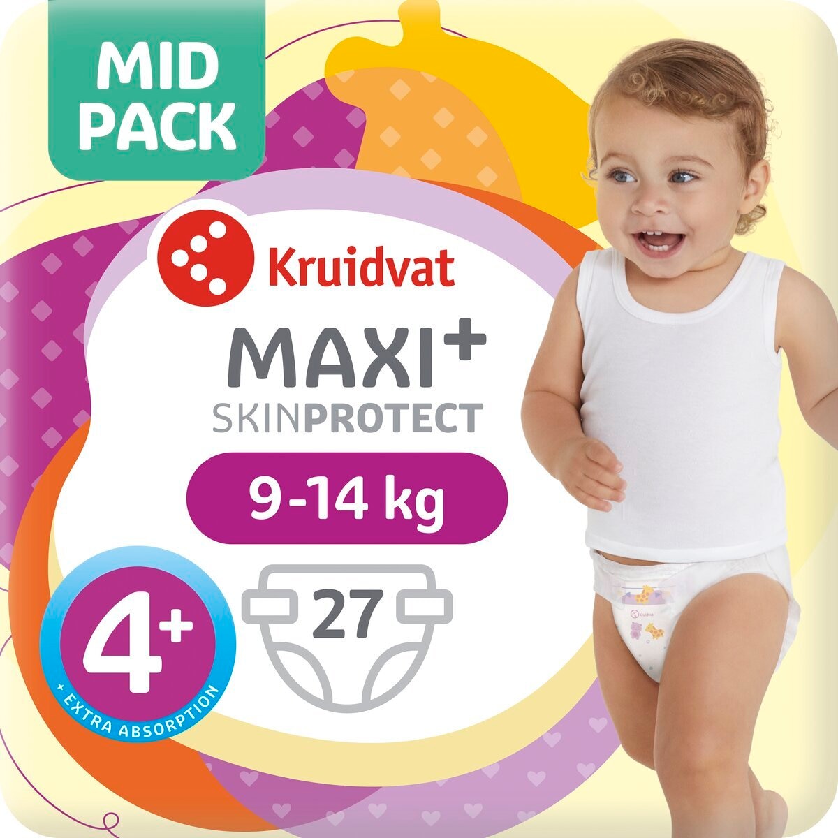 Kruidvat Maxi Plus Maat 4+ Luiers Midpack