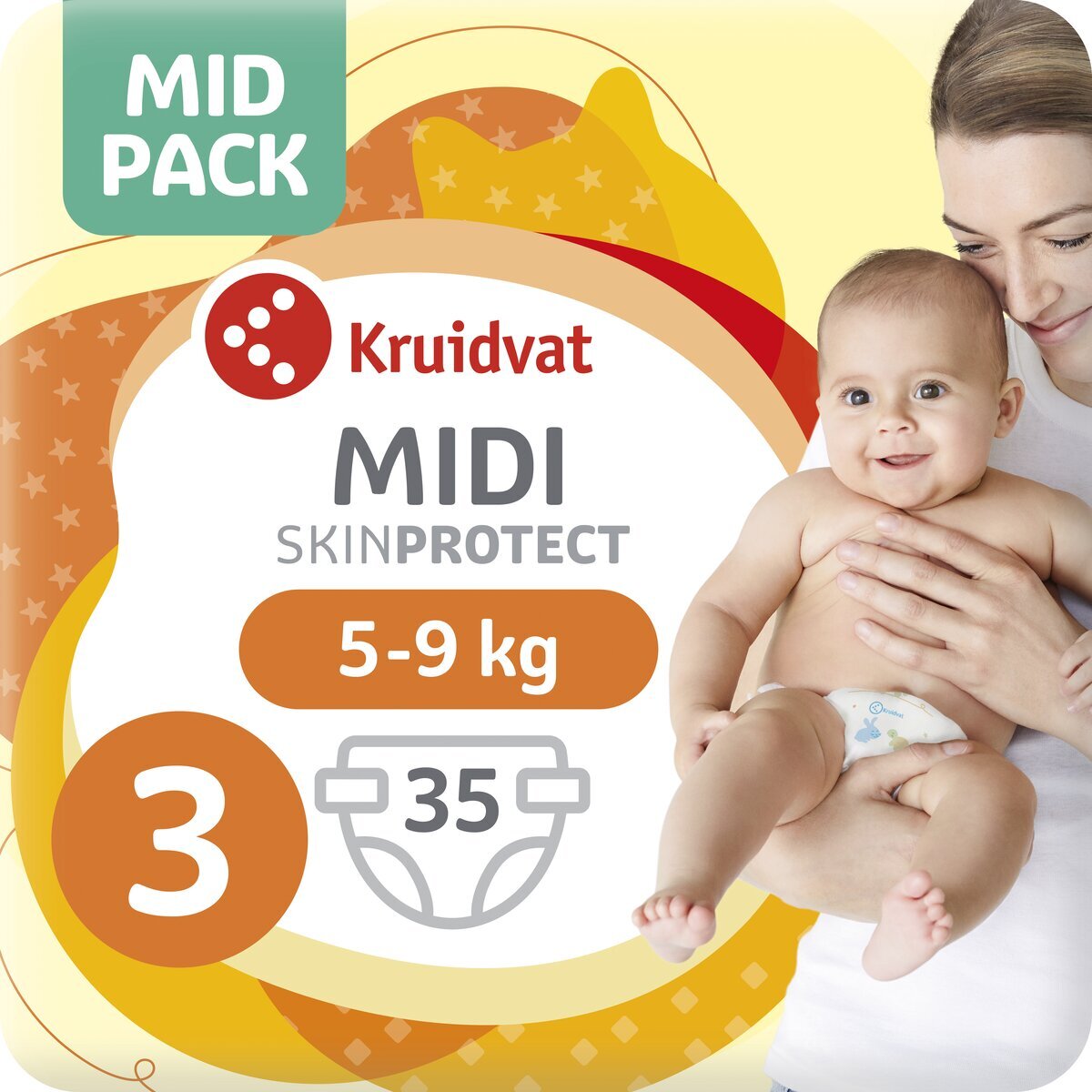 Kruidvat Midi Maat 3 Luiers Midpack
