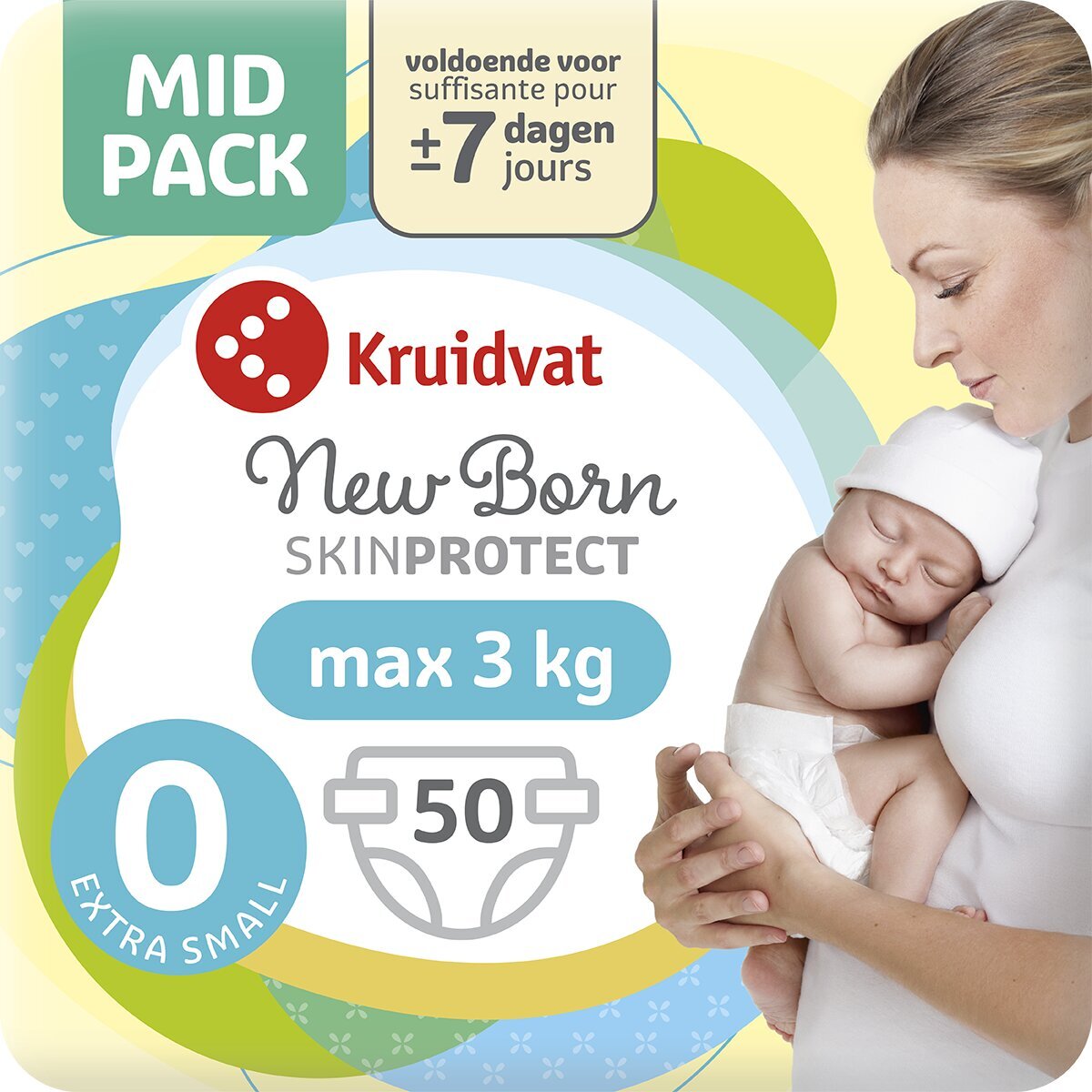 Kruidvat NewBorn Extra Small Maat 0 Luiers Midpack