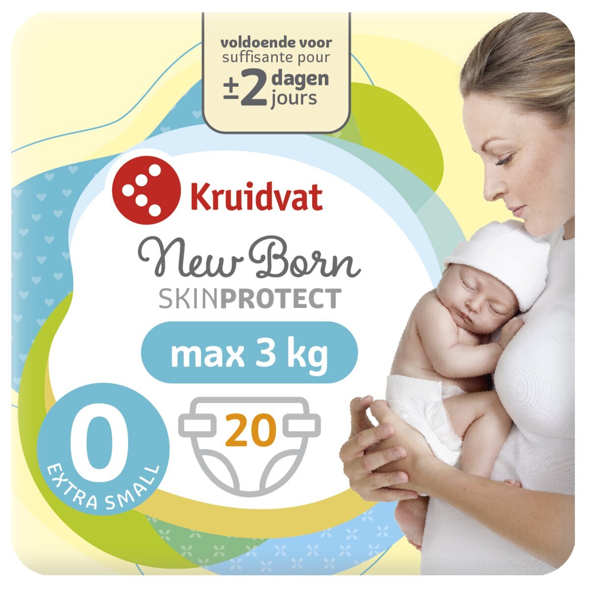 Kruidvat NewBorn Extra Small Maat 0 Luiers Smallpack