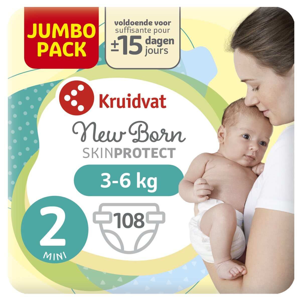 Kruidvat NewBorn Mini Maat 2 Luiers Jumbopack