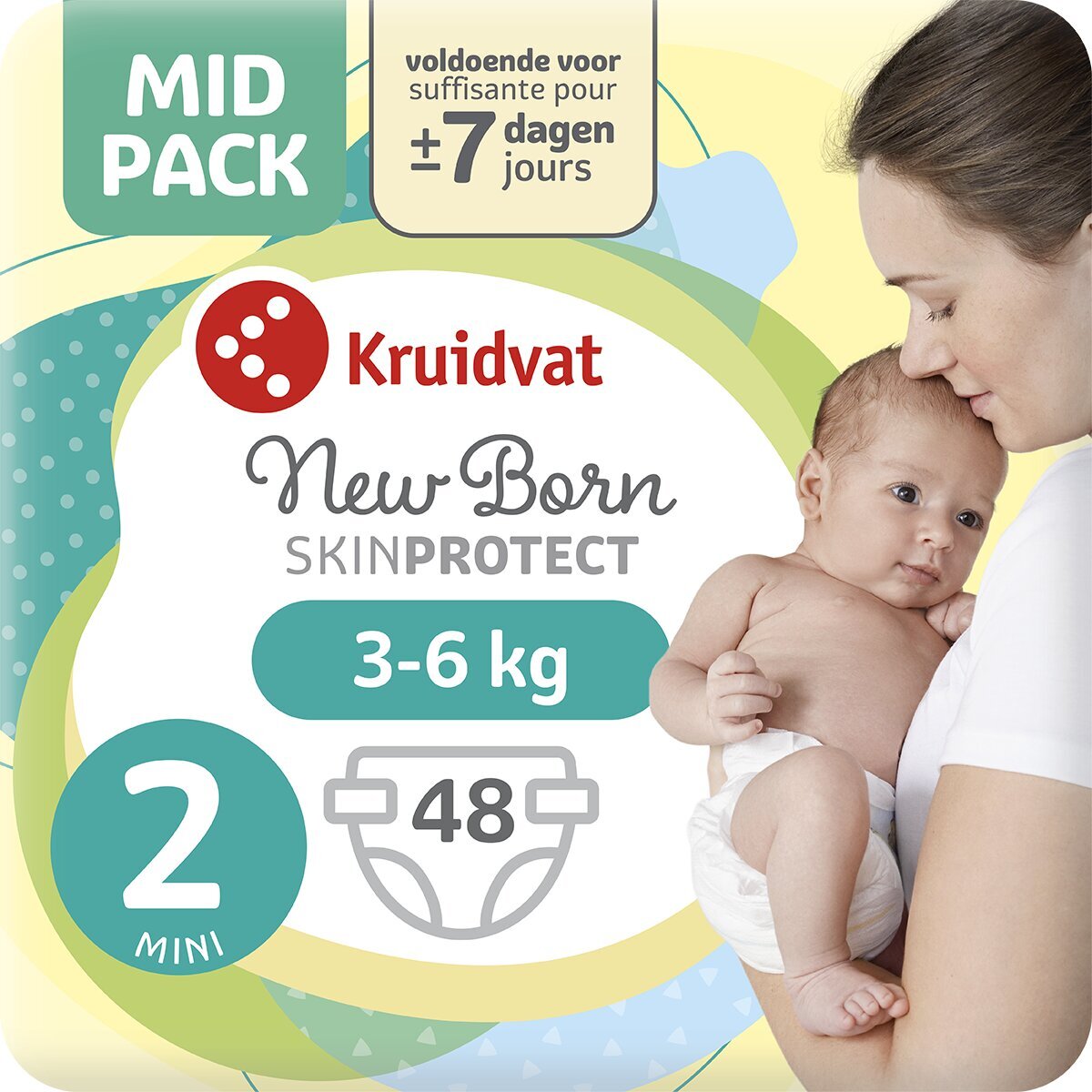 Kruidvat NewBorn Mini Maat 2 Luiers Midpack