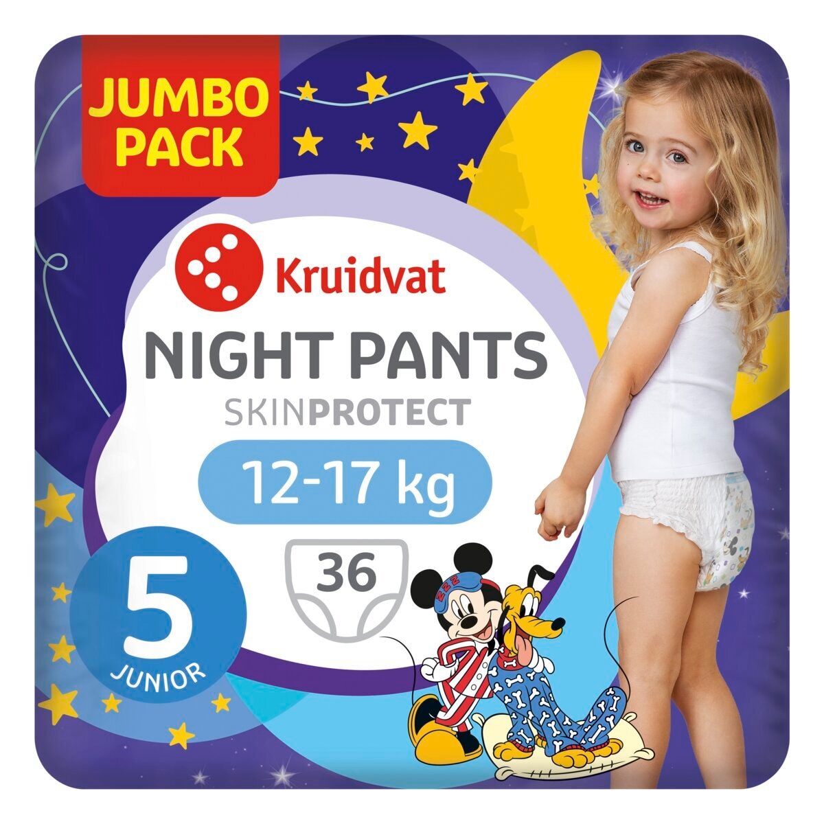 Kruidvat Night Pants Junior 5 Luiers Jumbopack
