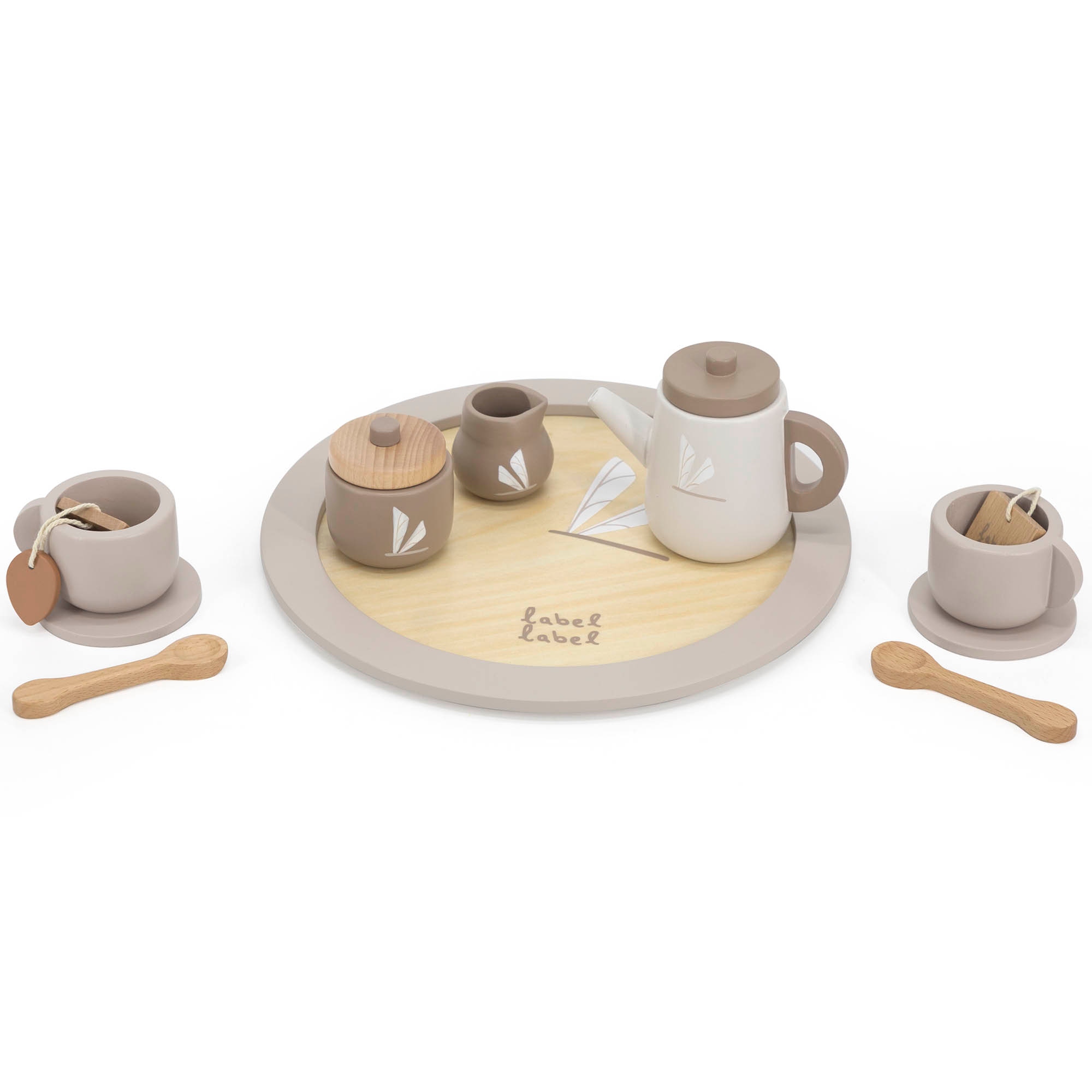 Label Label houten thee set