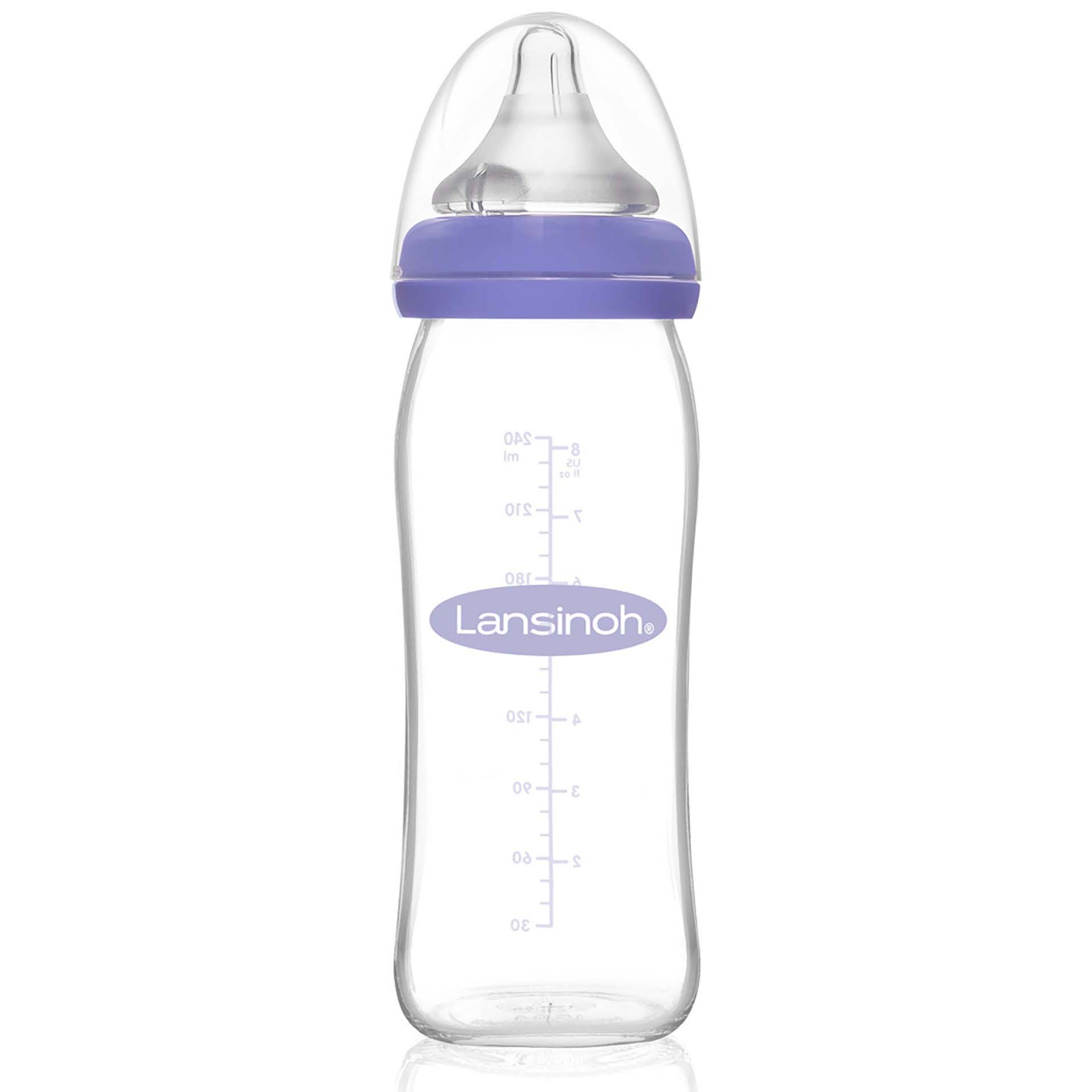 Lansinoh drinkfles Natural Wave glas 240ml