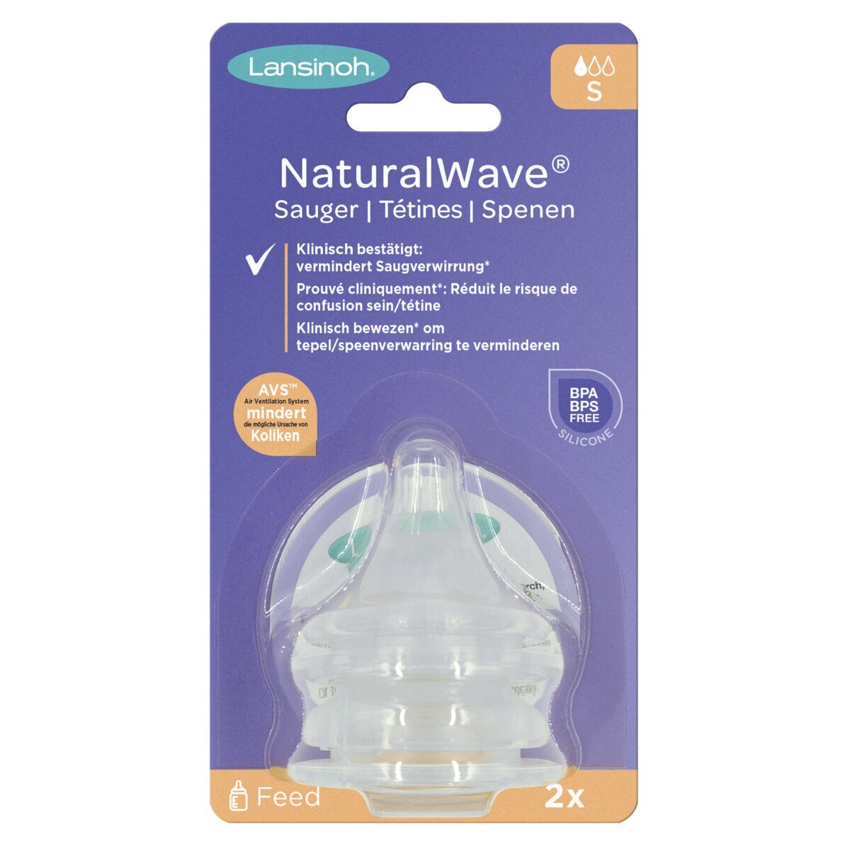 Lansinoh Natural Wave Small Flesspeen