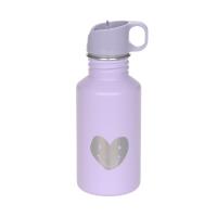 Lässig Fles RVS Little Gang Heart Lilac