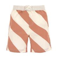 Lässig Stripes Zwembroek - Maat 86 - Clay/Sea Salt