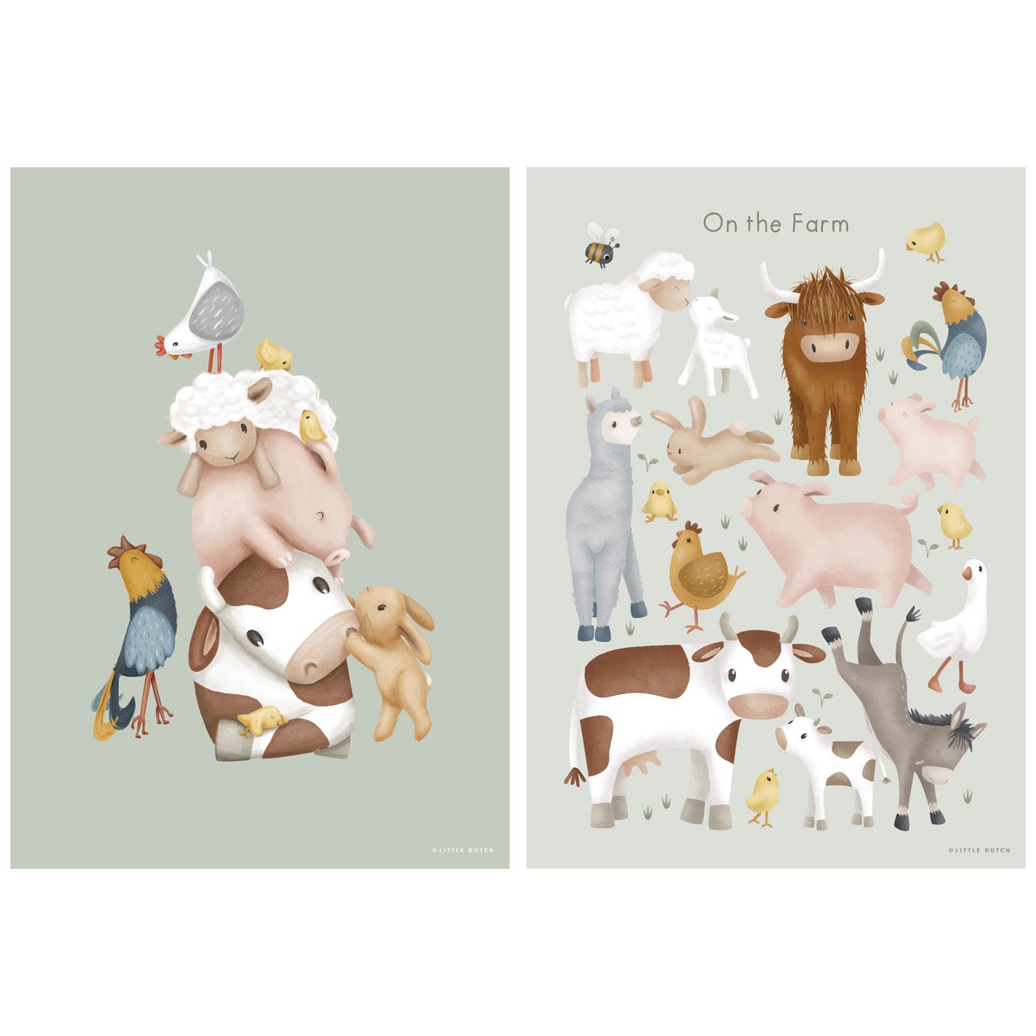 Little Dutch A3 poster Little Farm
