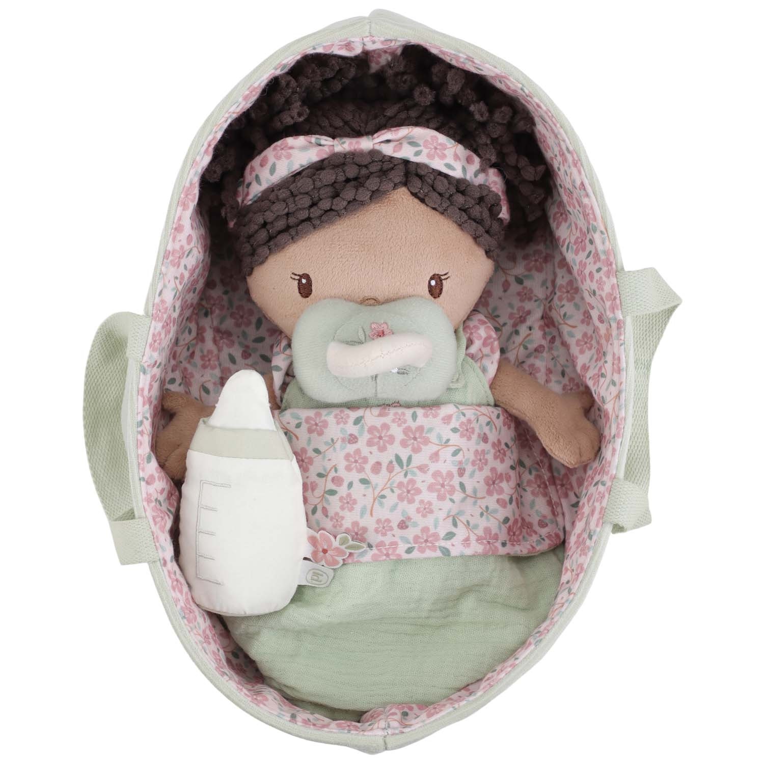 Little Dutch babypop in mandje Evi