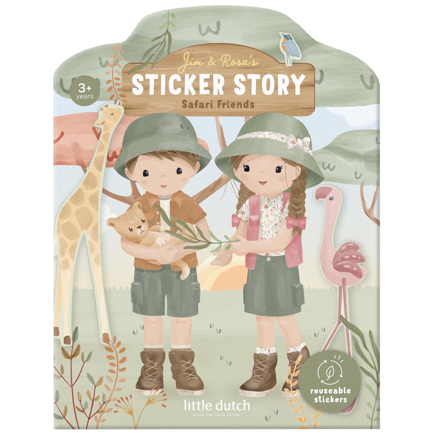Little Dutch herbruikbare stickers Safari Friends