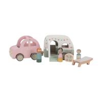 Little Dutch Houten Auto Met Caravan