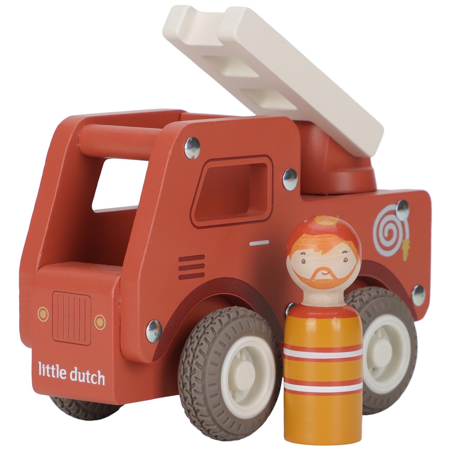 Little Dutch houten brandweerwagen