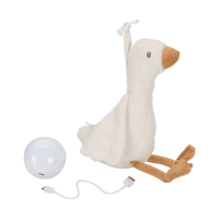 Little Dutch Newborn Naturals Knuffelgans Licht & Geluid