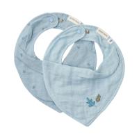 Little Dutch Pure Bandana Slab - Set Van 2 - Denim Blue