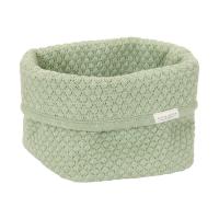 Little Dutch Pure Commodemandje Klein - 15 x 15 x 15 cm - Gebreid - Sage