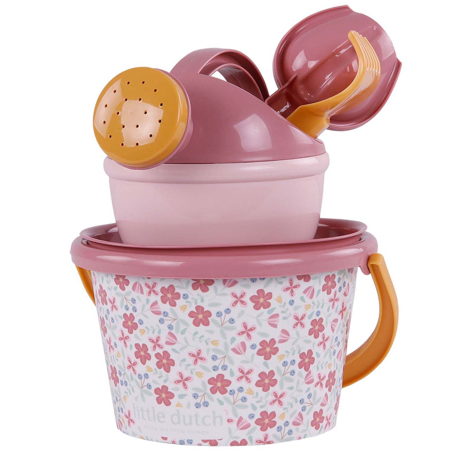 Little Dutch strandset Pink Flower 5-delig