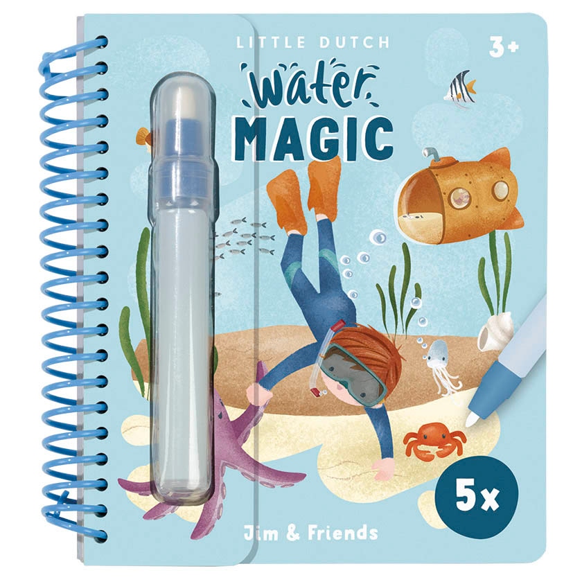 Little Dutch water tekenboek Jim & Friends