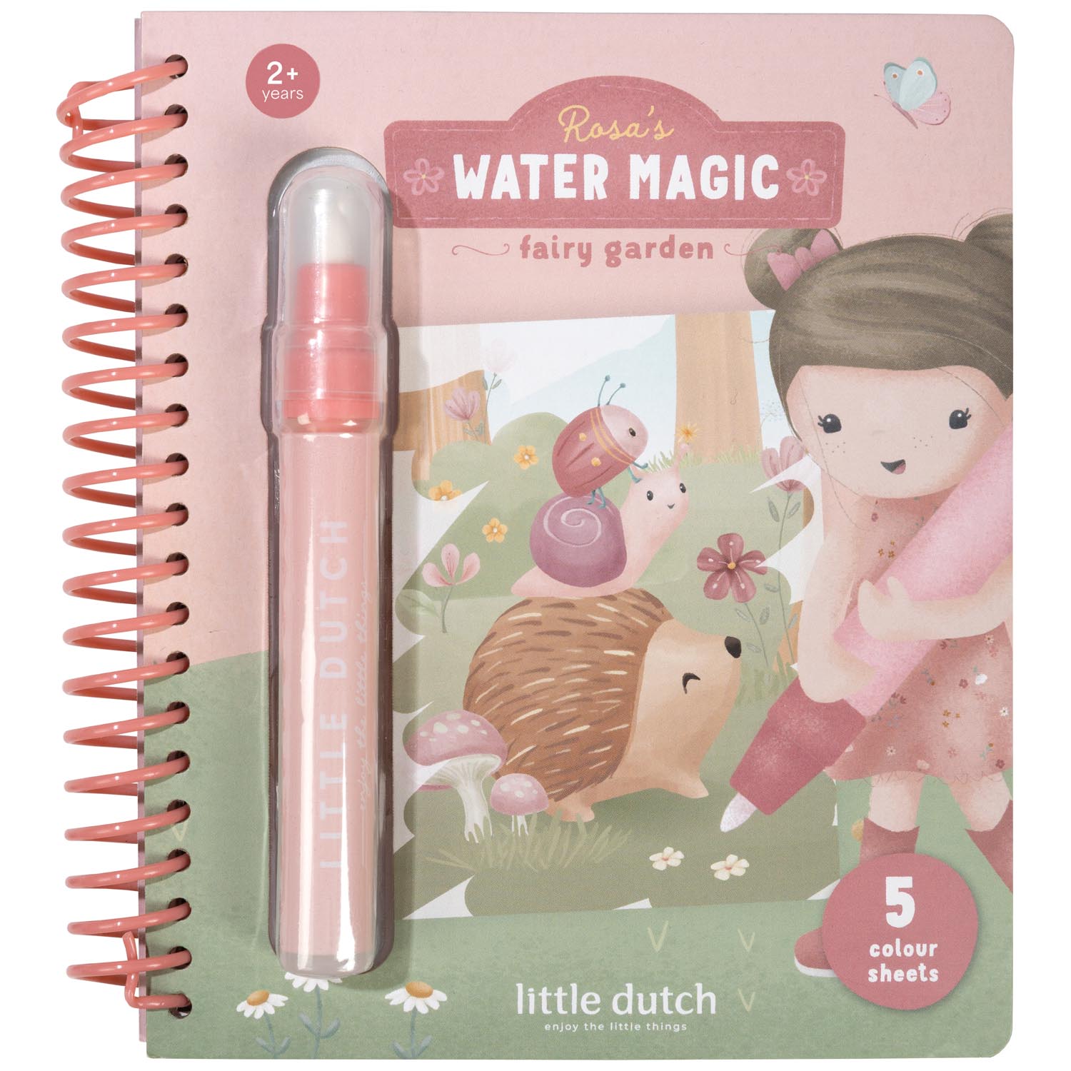 Little Dutch watertekenboek Rosa Fairy Garden