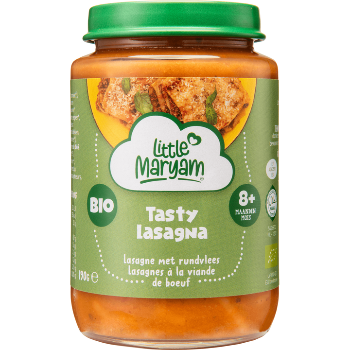 Little Maryam Tasty Lasagna Lasagne met Rundvlees 8+ Maanden 190 g
