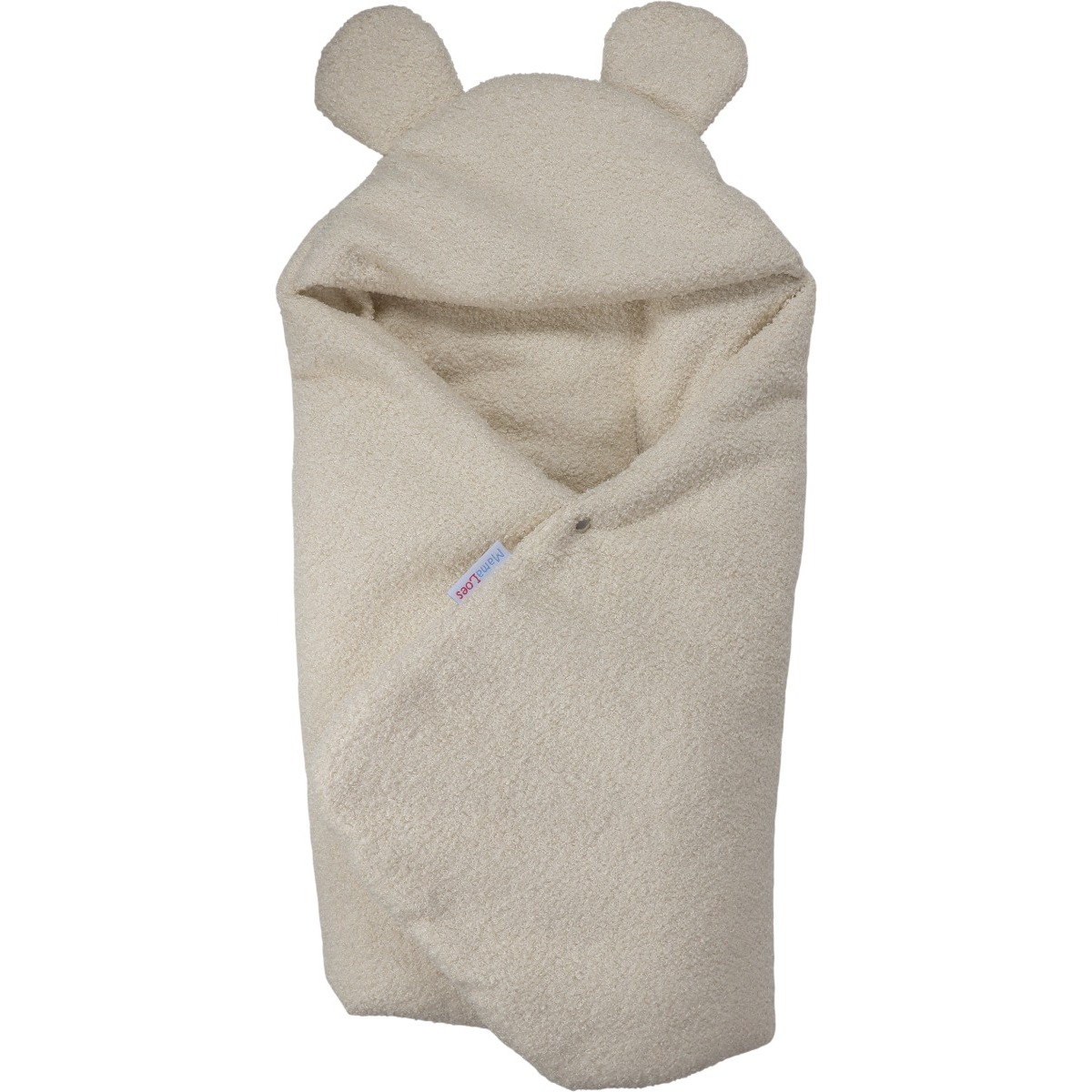 MamaLoes Teddy Boucle Naturel Multifunctioneel Wikkeldeken