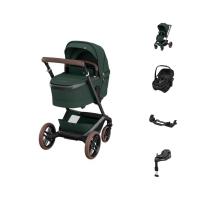 Maxi-Cosi Fame Kinderwagen Twillic Green | Maxi-Cosi Coral Slide Pro Autostoel | Familyfix Slide Pro | Fame / Coral Slide Pro Adapters