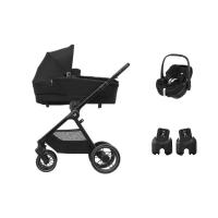 Maxi-Cosi Oxford+ Kinderwagen 3-in-1 - Twillic Black | Pebble 360 Pro 2 Autostoeltje | Autostoel Adapters