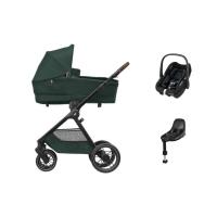 Maxi-Cosi Oxford+ Kinderwagen 4-in-1 - Twillic Green | Maxi-Cosi Pebble S Autostoeltje | FamilyFix S