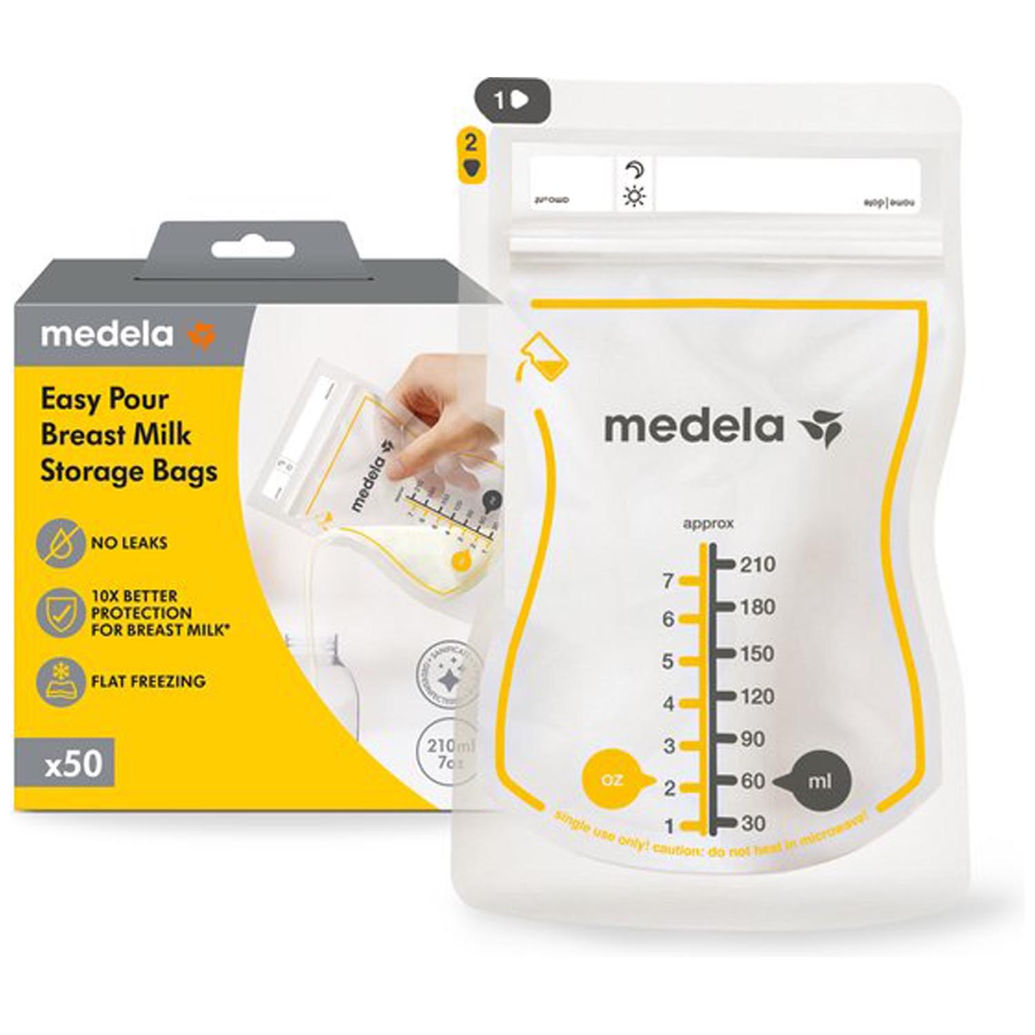 Medela Moedermelkbewaarzakjes 210 ml - 50 stuks
