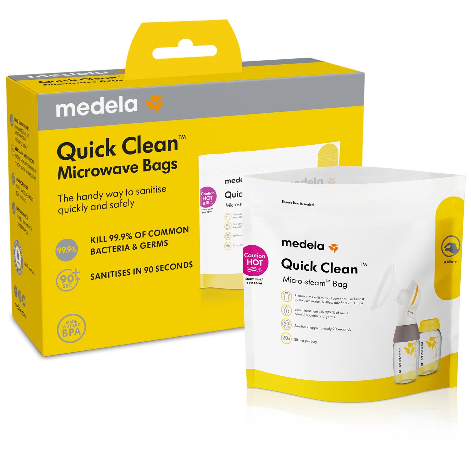 Medela QuickClean magnetronzakken