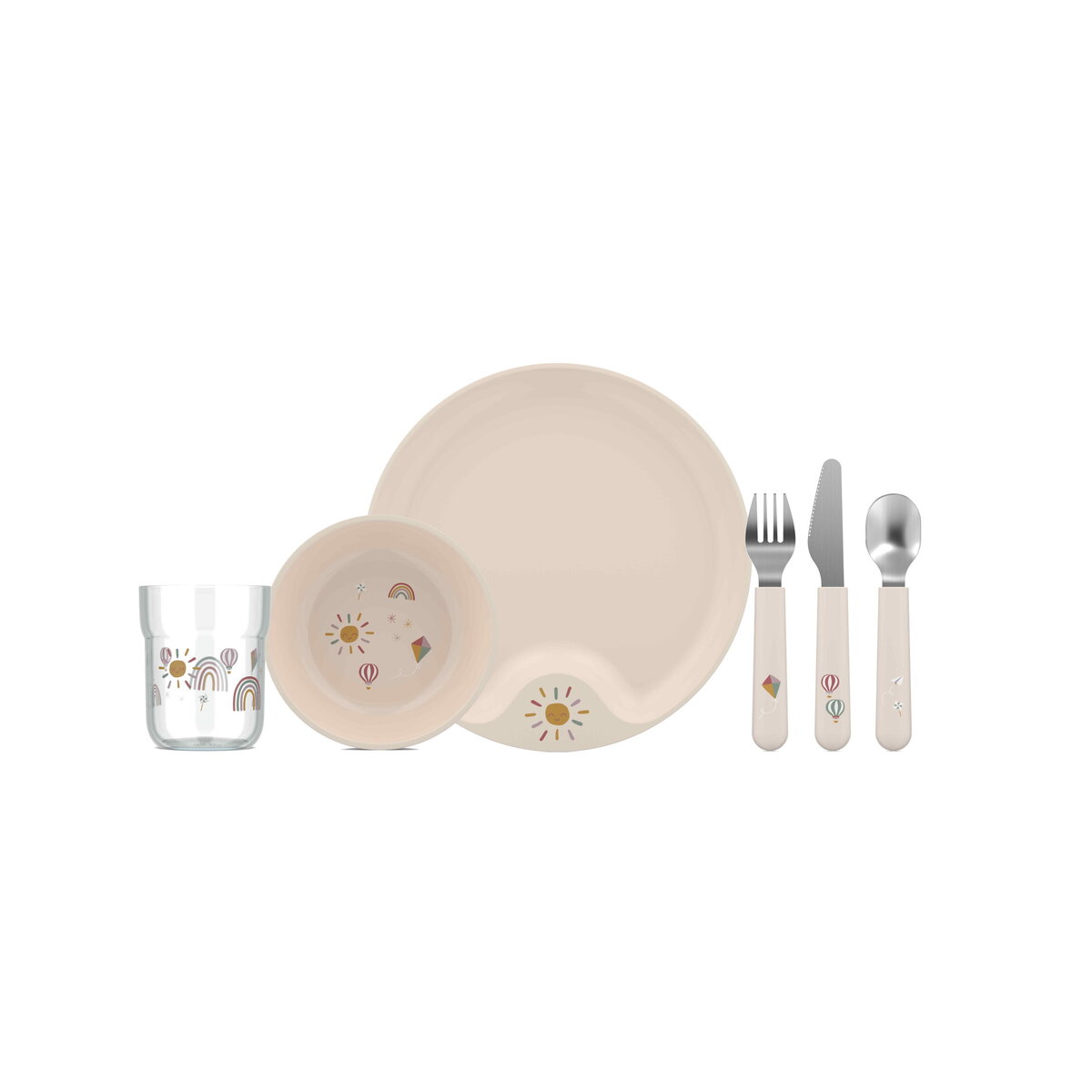 Mepal Set Kinderservies Mio 6-Delig Sunshine & Rainbow
