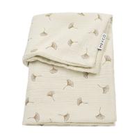 Meyco Baby Gingko Wiegdeken - 75 x 100 cm - Pre-Washed hydrofiel - Soft Sand