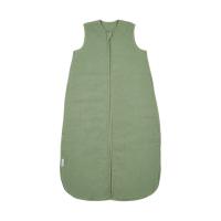 Meyco Baby Uni baby slaapzak gevoerd - pre-washed hydrofiel - olive green - 60cm