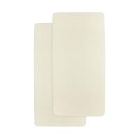 Meyco Baby Uni Hoeslaken Wieg - 2 Stuks - 40 x 80/90 cm - Jersey - Nature