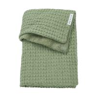 Meyco Baby Wiegdeken Wafel Teddy Olive Green 75 x 100 cm