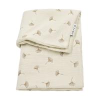 Meyco Deken Borduur Pre-Washed - 100 x 150 cm - Hydrofiel/Badstof Ginkgo - Soft Sand