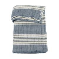 Meyco Deken Pre Washed Hydrofiel Jacquard Stripe Indigo 75x100 cm