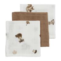Meyco Forest Animals Hydrofiel Luiers - 3 Stuks - Toffee