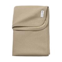 Meyco Gebreide Jacquard Flannel Deken – 75x100 cm – Pure Taupe
