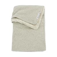 Meyco Ledikantdeken Knit Basic Sand Melange Teddy 100x150cm