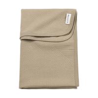 Meyco Pure Deken Gebreid - 100 x 150 cm - Jacquard - Taupe