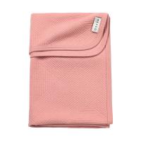 Meyco Pure Deken Gebreid - 75 x 100 cm - Jacquard - Rose