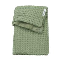 Meyco Wafel Teddy Wiegdeken - 75 x 100 cm - Olive Green