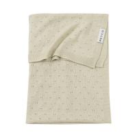 Meyco Wiegdeken Ajour Bamboe Soft Sand 75 x 100 cm